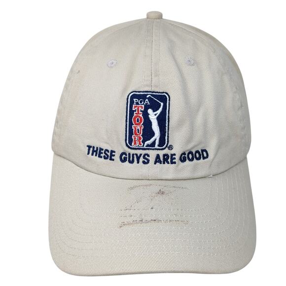 PGA Tour These Guys Are Good Slideback Baseball Cap Beige One Size The Game - Picture 1 of 9
